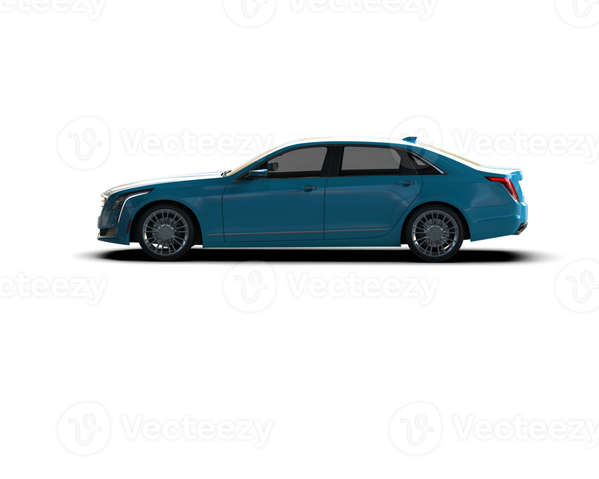 Modern car isolated on background. 3d rendering - illustration png