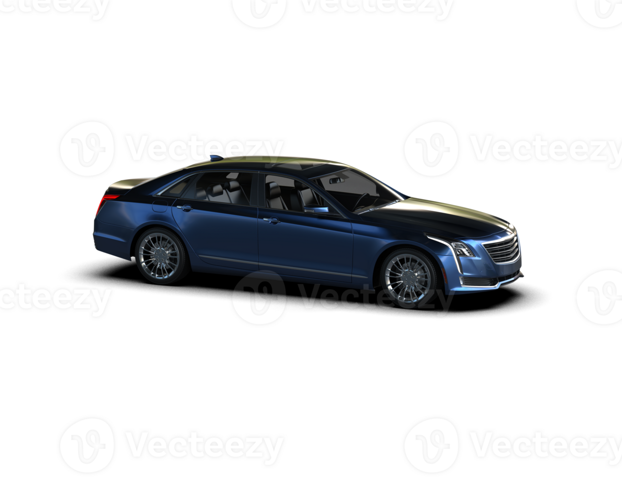 Modern car isolated on background. 3d rendering - illustration png