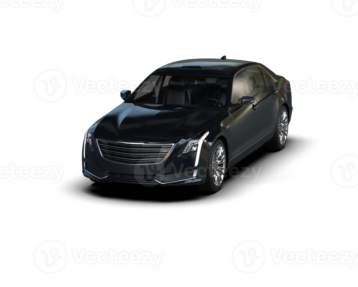 Modern car isolated on background. 3d rendering - illustration png