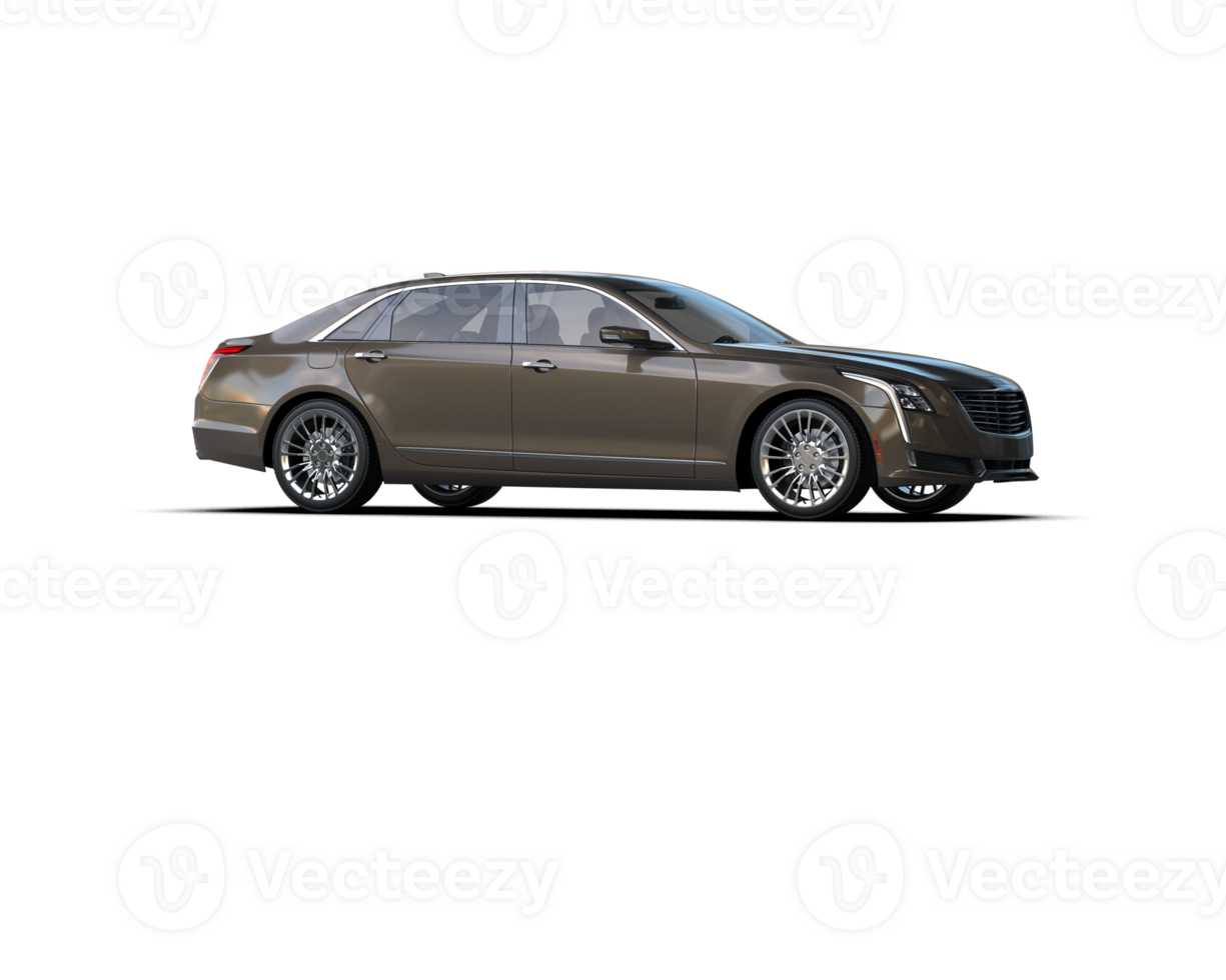 Modern car isolated on background. 3d rendering - illustration png