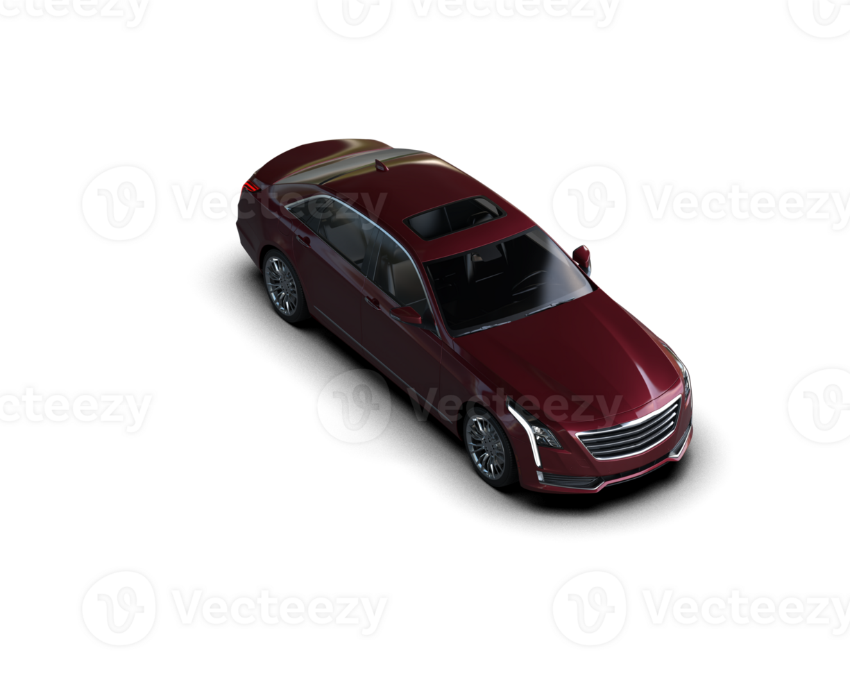 Modern car isolated on background. 3d rendering - illustration png