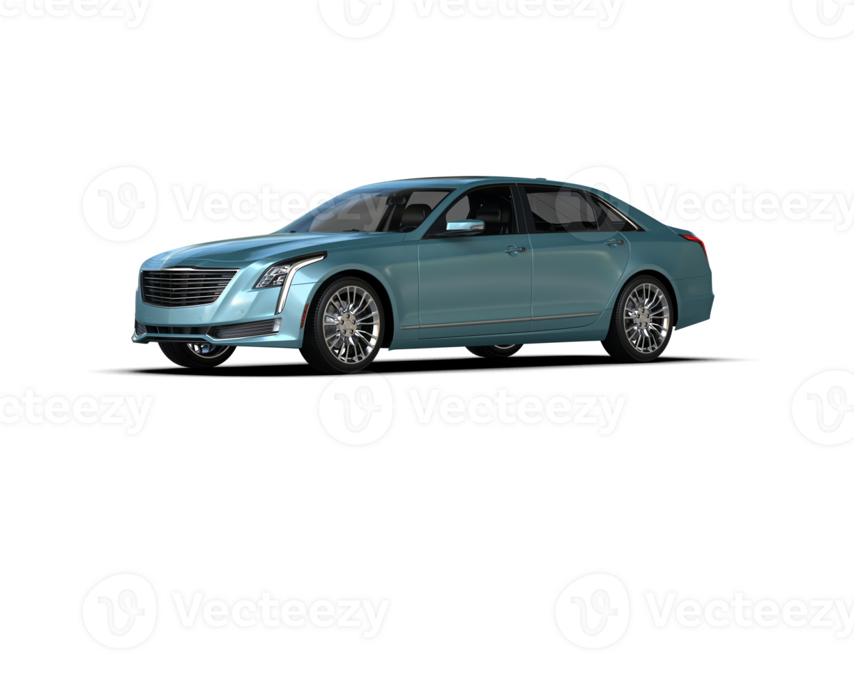 Modern car isolated on background. 3d rendering - illustration png