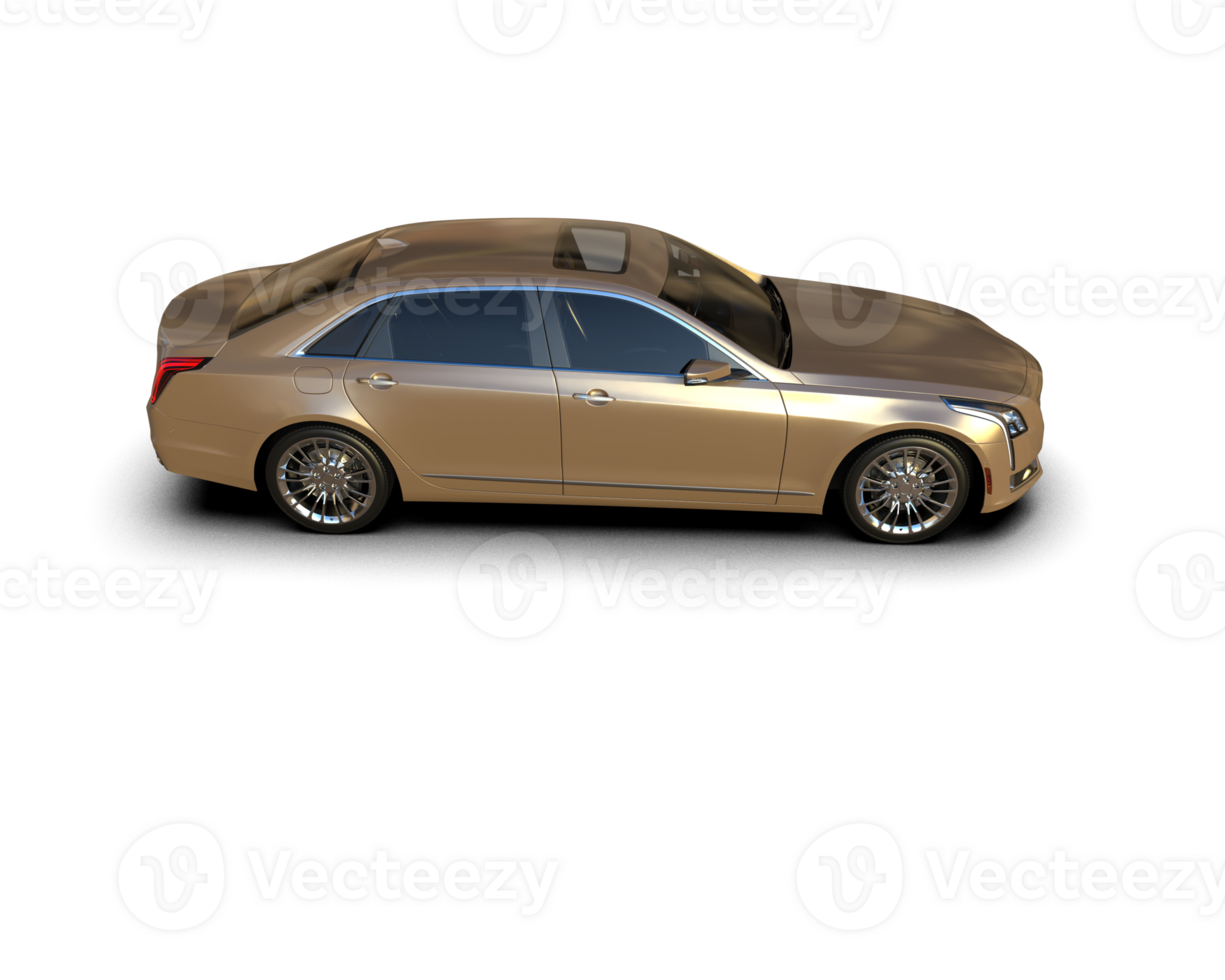 Modern car isolated on background. 3d rendering - illustration png
