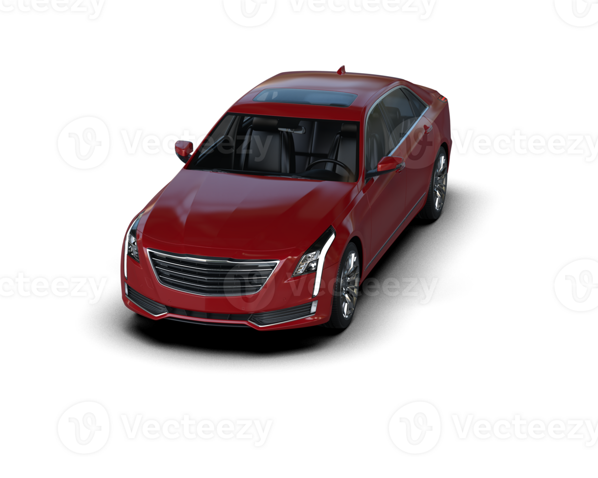 Modern car isolated on background. 3d rendering - illustration png