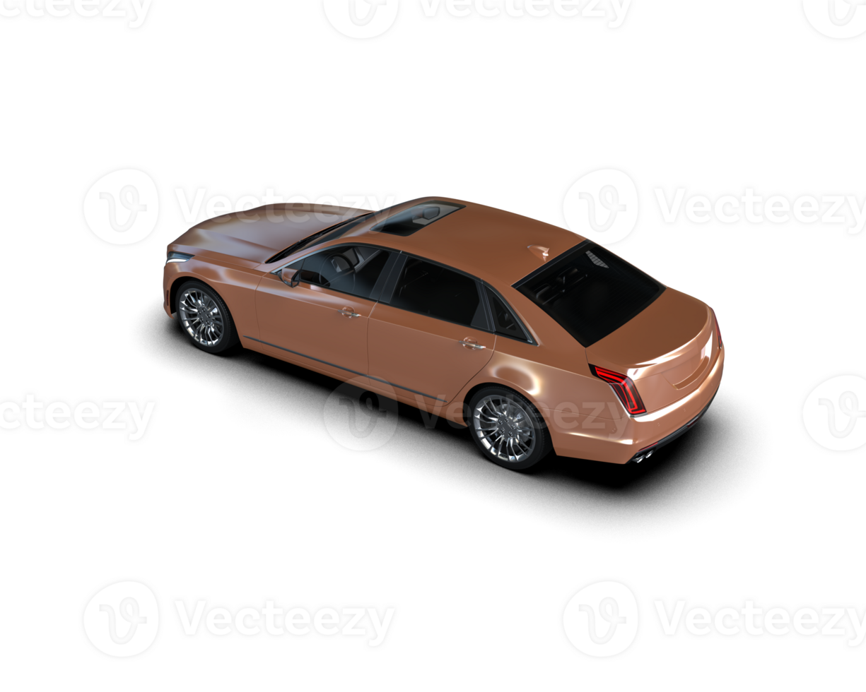 Modern car isolated on background. 3d rendering - illustration png