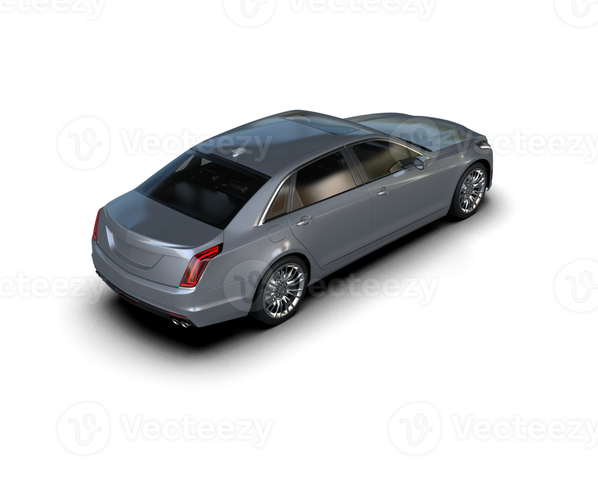 Modern car isolated on background. 3d rendering - illustration png