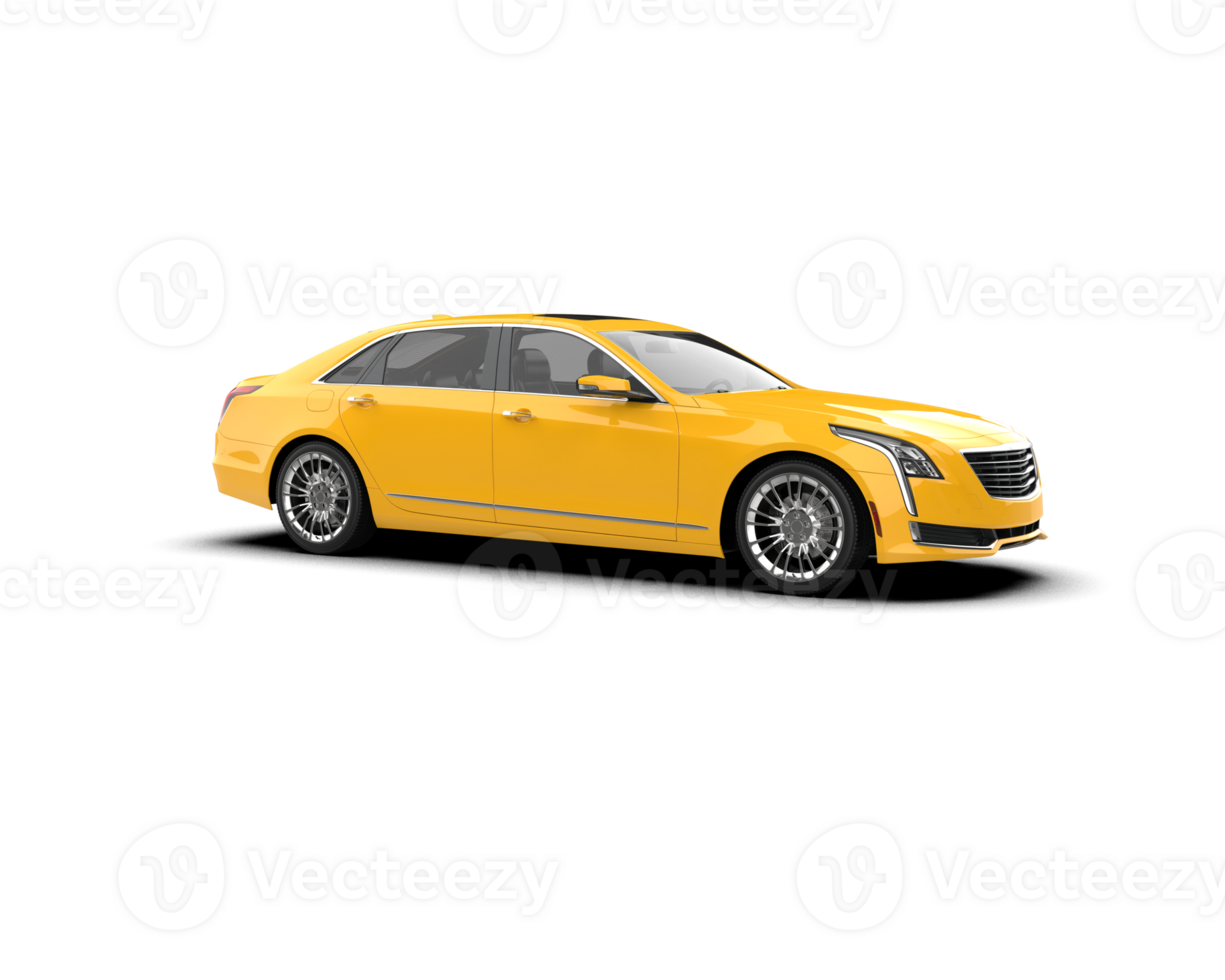 Modern car isolated on background. 3d rendering - illustration png