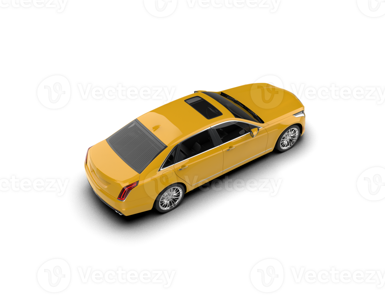 Modern car isolated on background. 3d rendering - illustration png