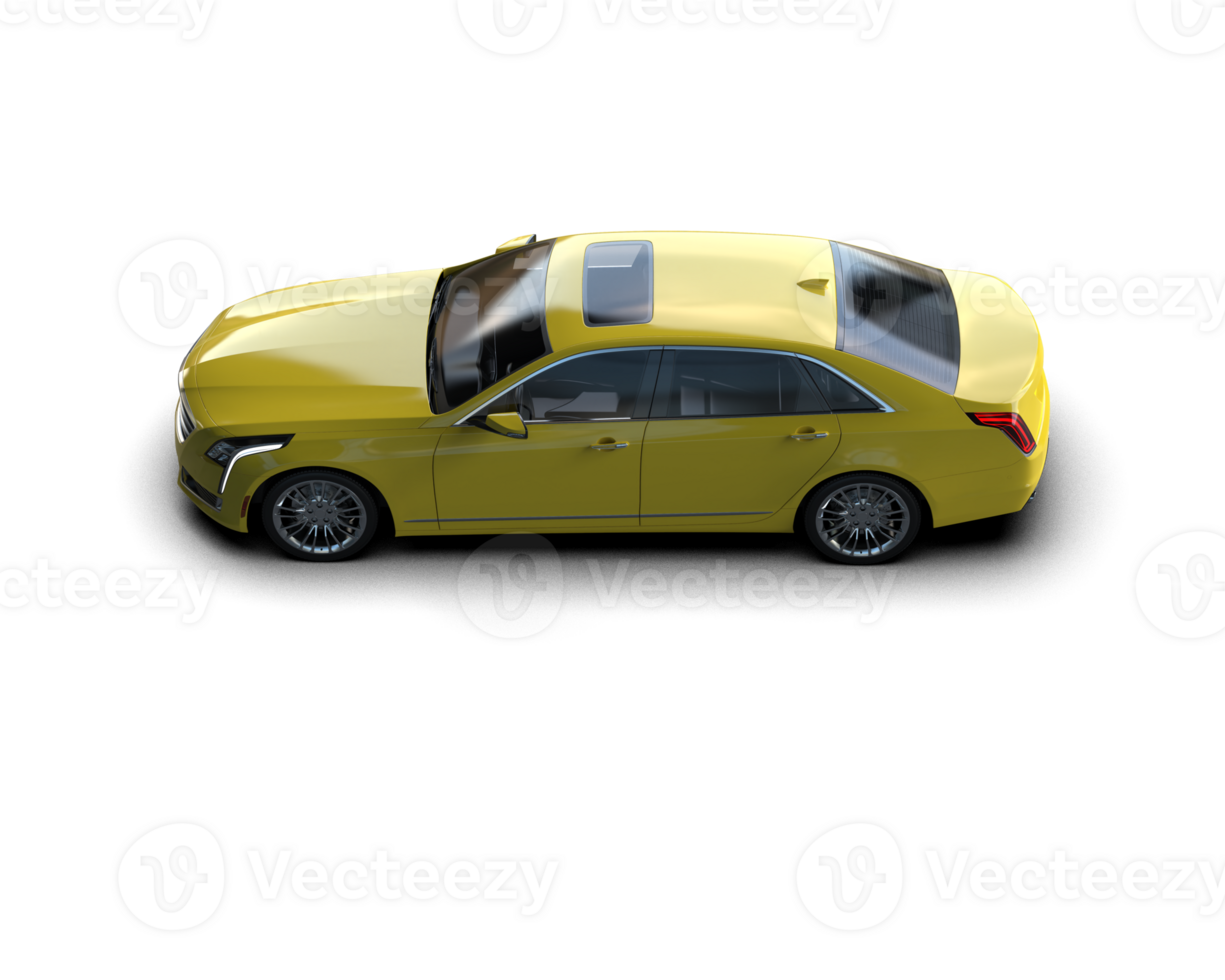 Modern car isolated on background. 3d rendering - illustration png