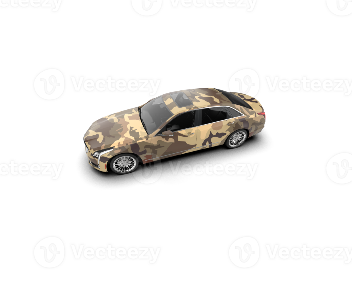 Modern car isolated on background. 3d rendering - illustration png