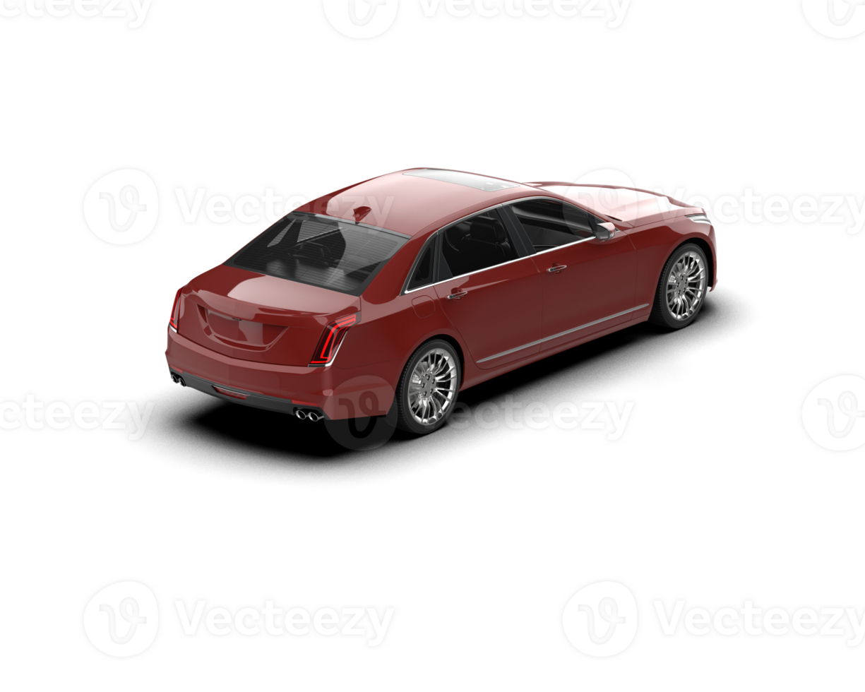 Modern car isolated on background. 3d rendering - illustration png