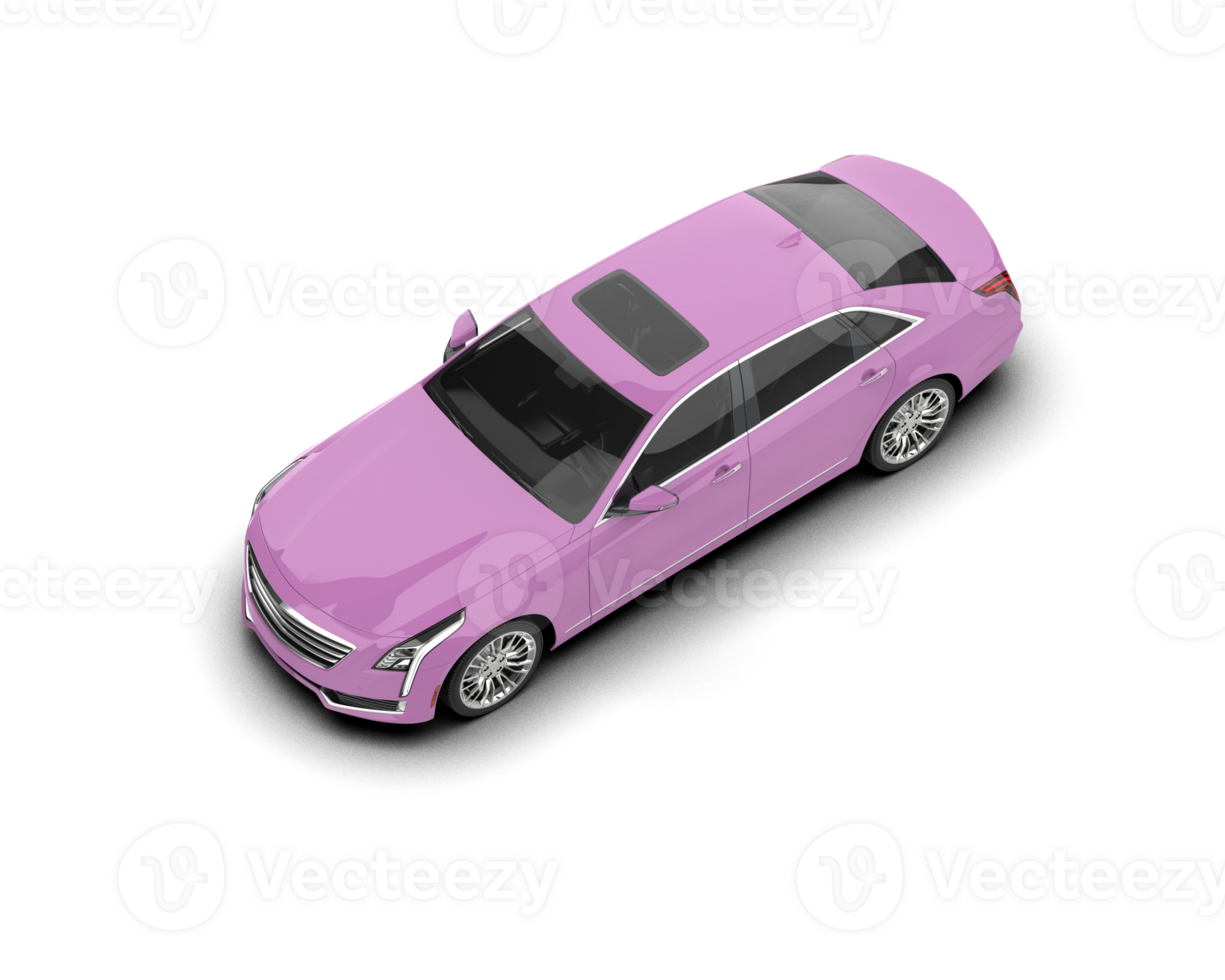 Modern car isolated on background. 3d rendering - illustration png