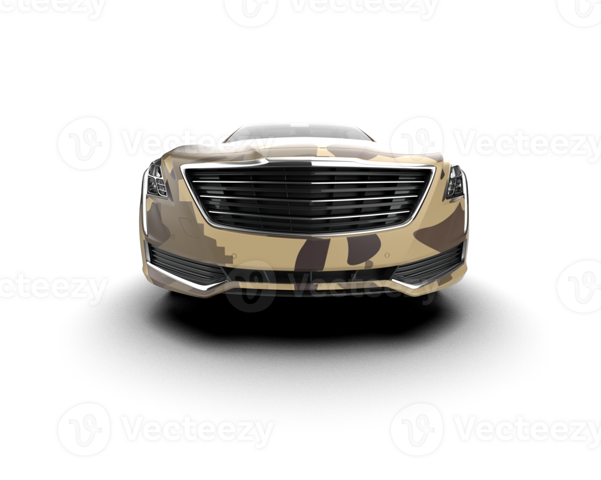 Modern car isolated on background. 3d rendering - illustration png
