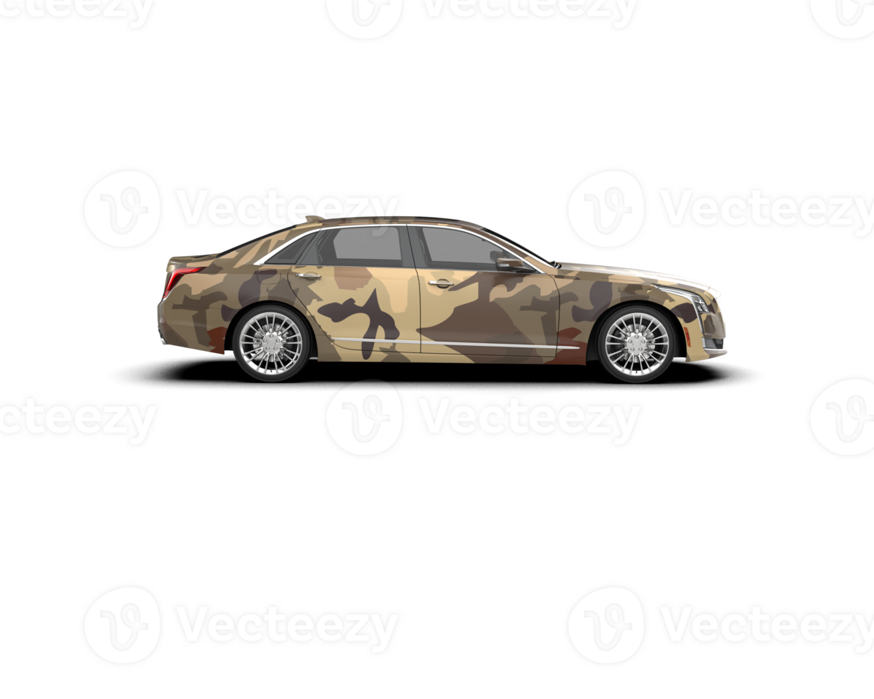 Modern car isolated on background. 3d rendering - illustration png