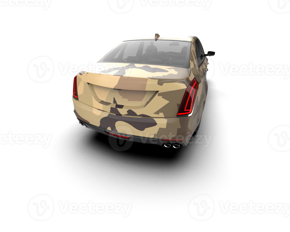 Modern car isolated on background. 3d rendering - illustration png