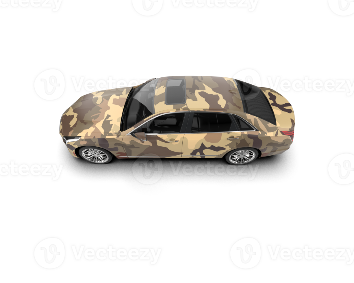 Modern car isolated on background. 3d rendering - illustration png