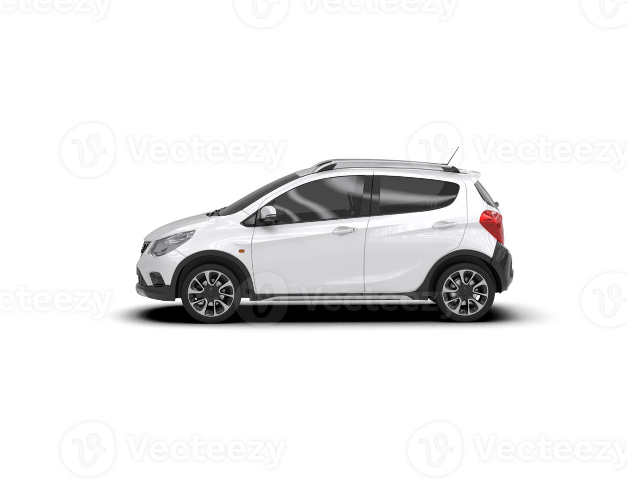 Modern car isolated on background. 3d rendering - illustration png
