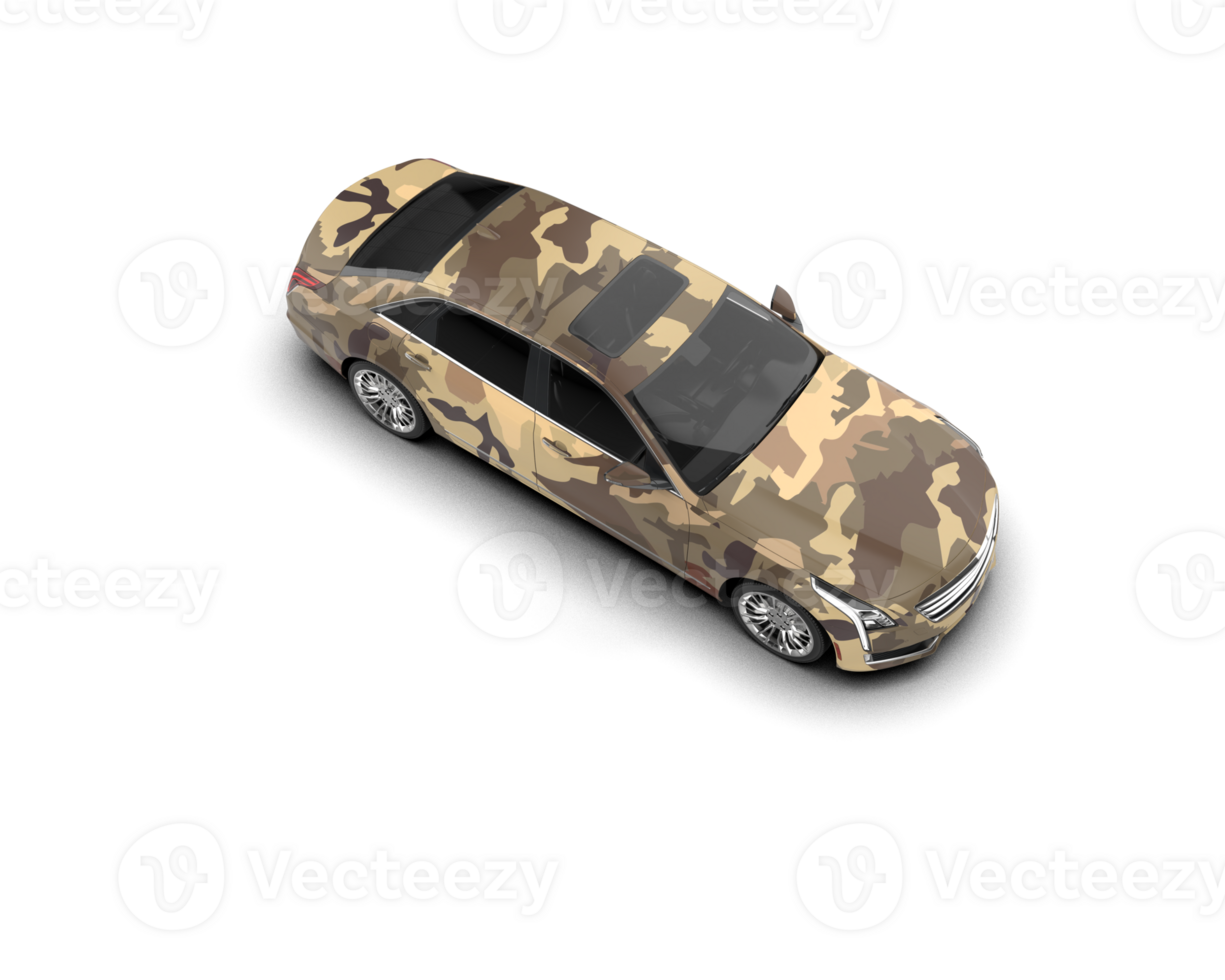 Modern car isolated on background. 3d rendering - illustration png