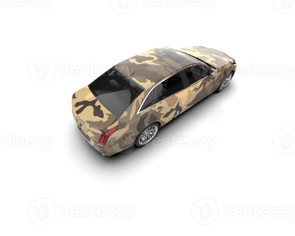 Modern car isolated on background. 3d rendering - illustration png