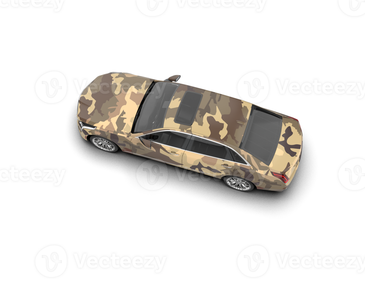 Modern car isolated on background. 3d rendering - illustration png
