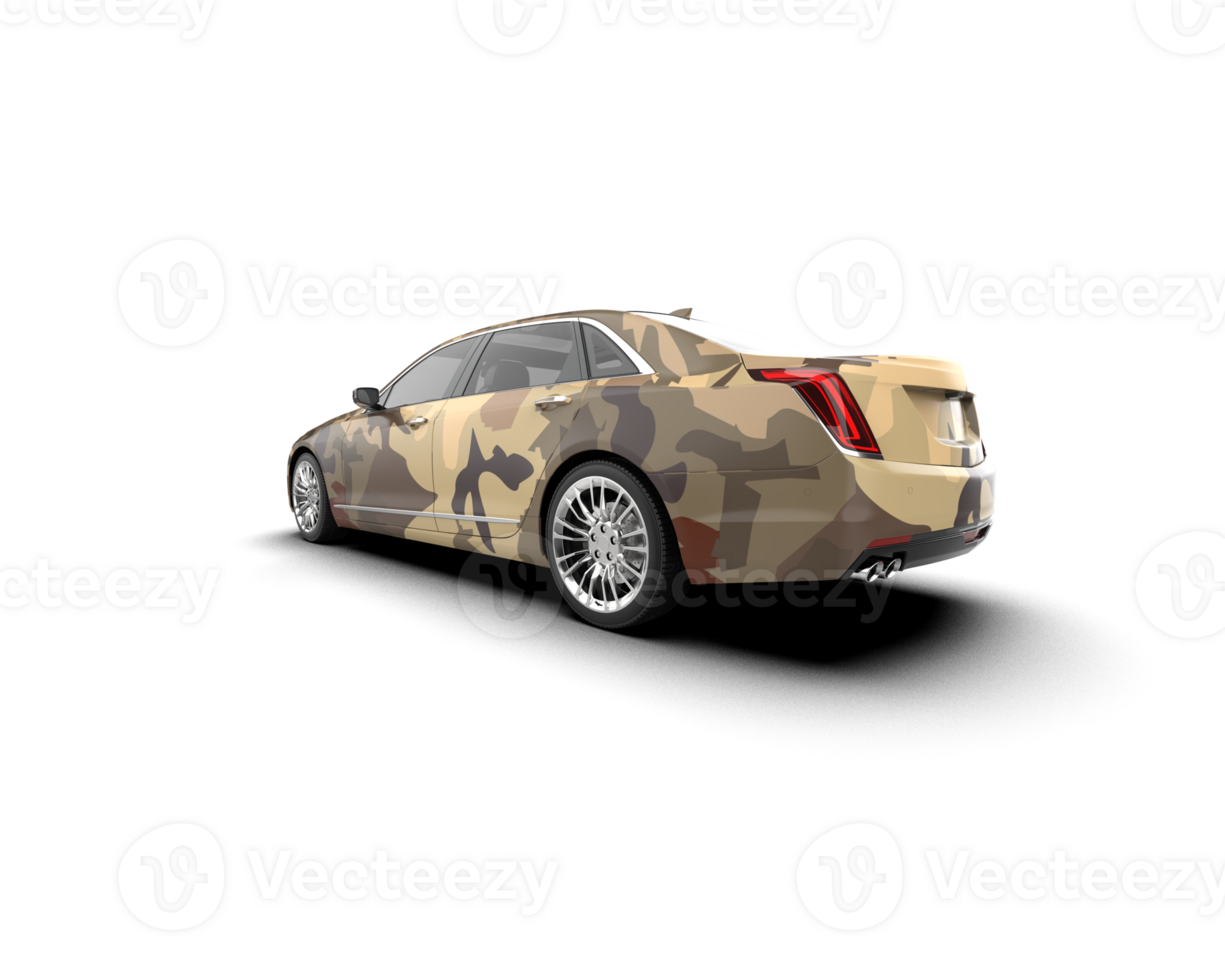 Modern car isolated on background. 3d rendering - illustration png