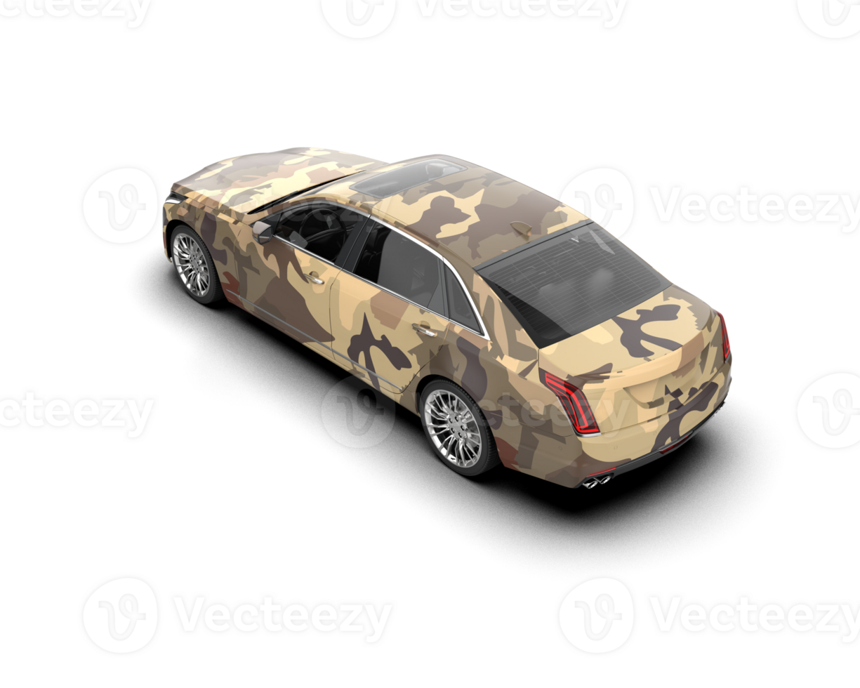 Modern car isolated on background. 3d rendering - illustration png