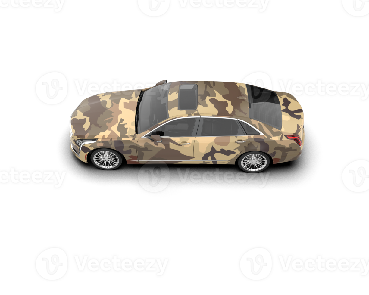 Modern car isolated on background. 3d rendering - illustration png