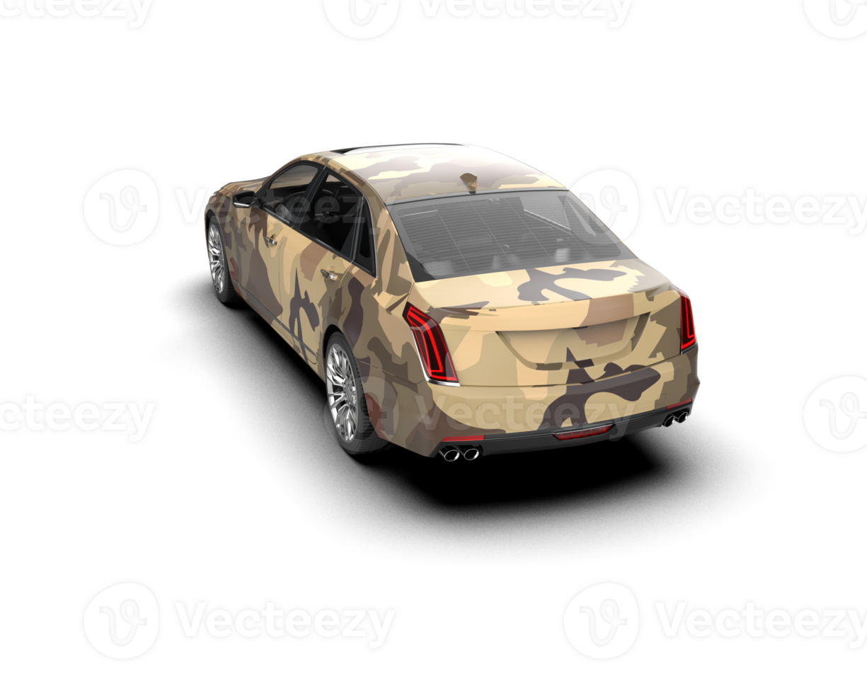 Modern car isolated on background. 3d rendering - illustration png