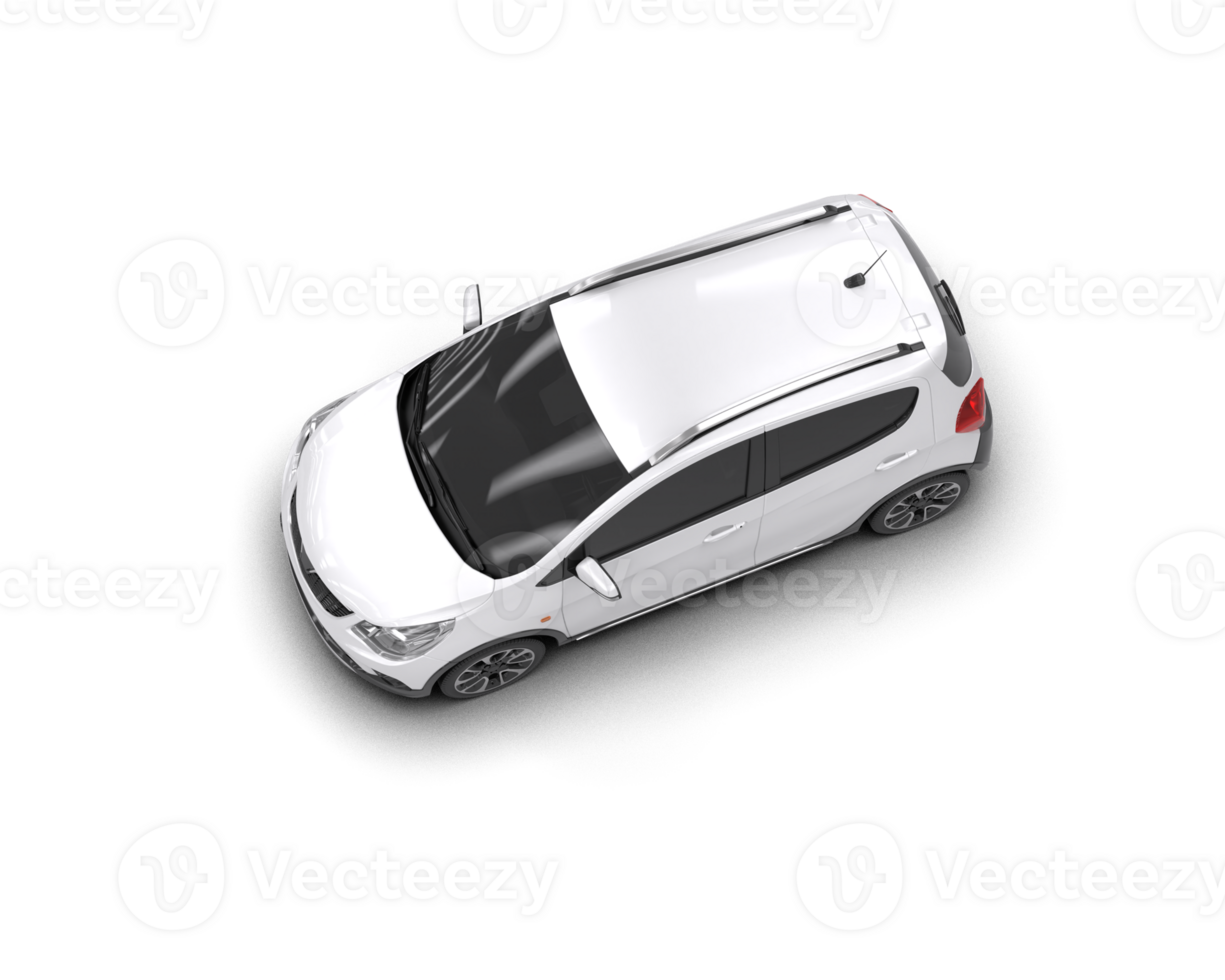 Modern car isolated on background. 3d rendering - illustration png