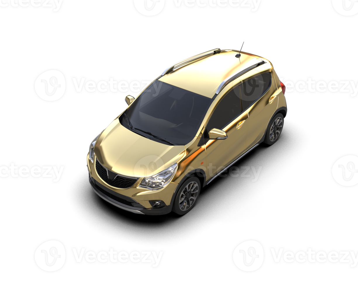 Modern car isolated on background. 3d rendering - illustration png