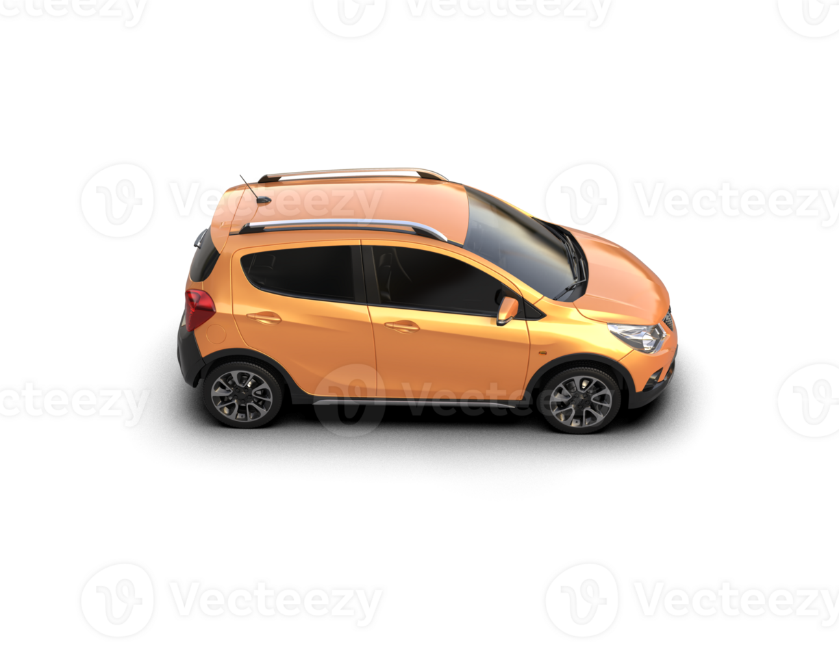 Modern car isolated on background. 3d rendering - illustration png