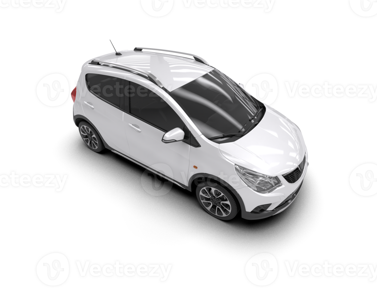 Modern car isolated on background. 3d rendering - illustration png