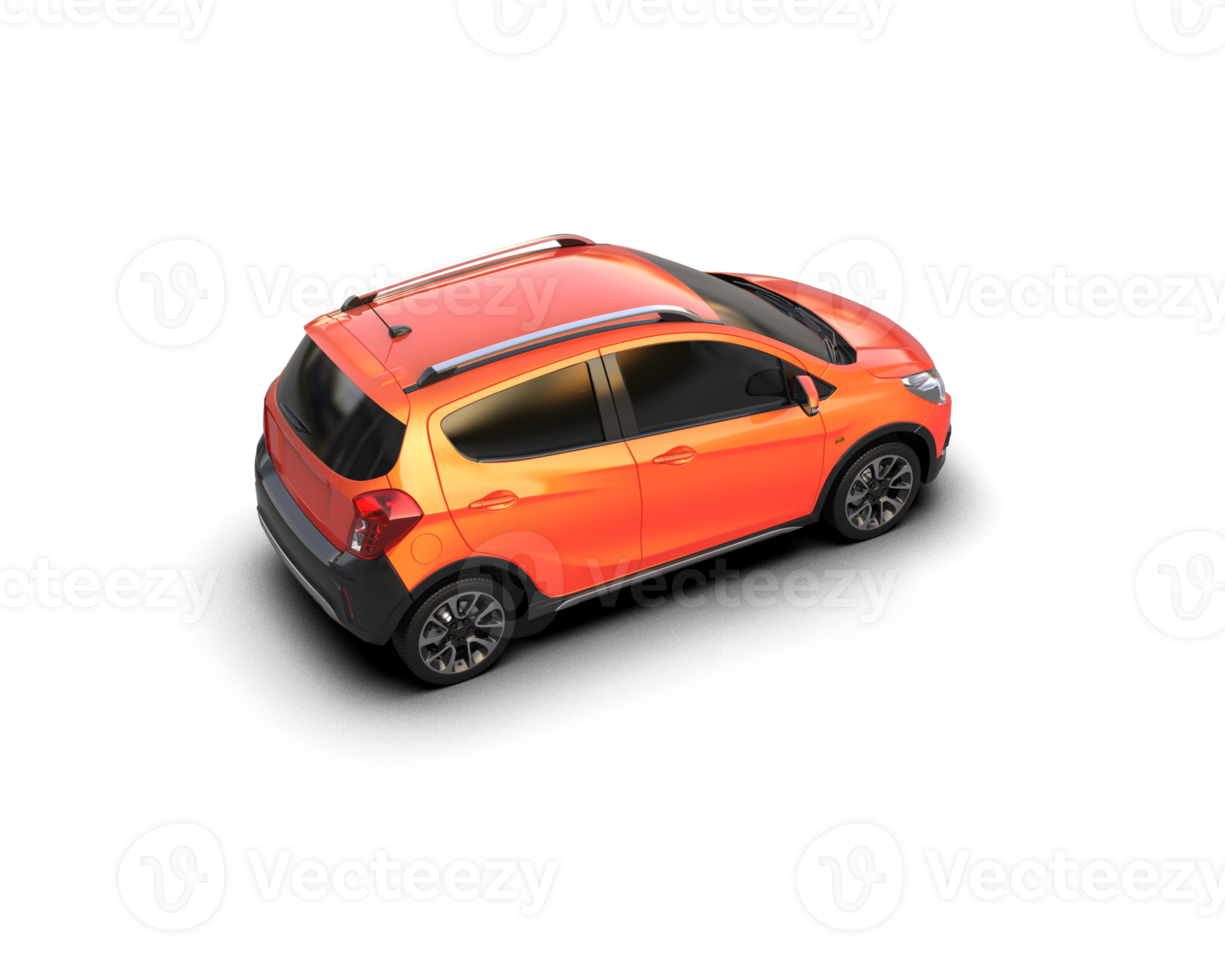 Modern car isolated on background. 3d rendering - illustration png
