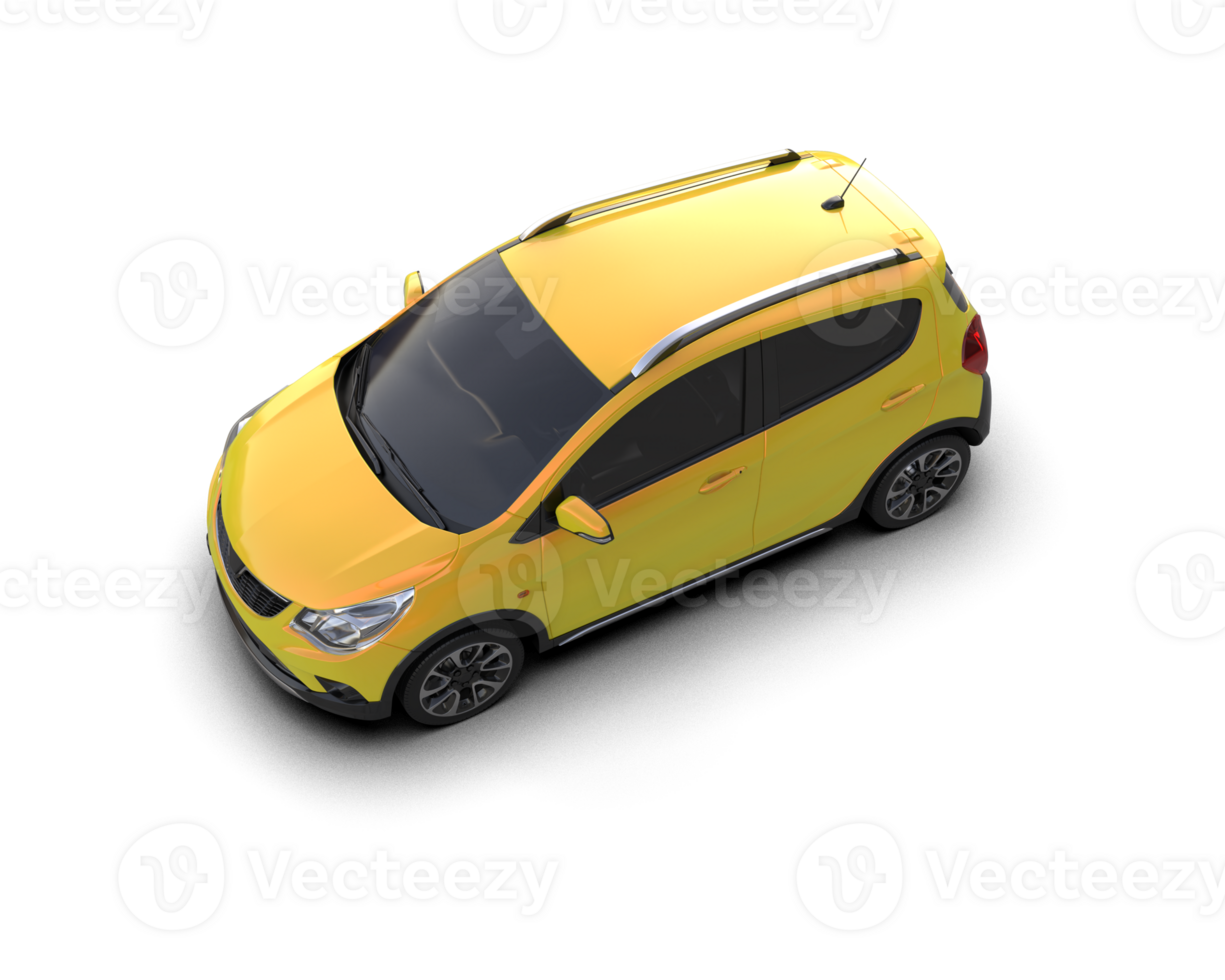 Modern car isolated on background. 3d rendering - illustration png