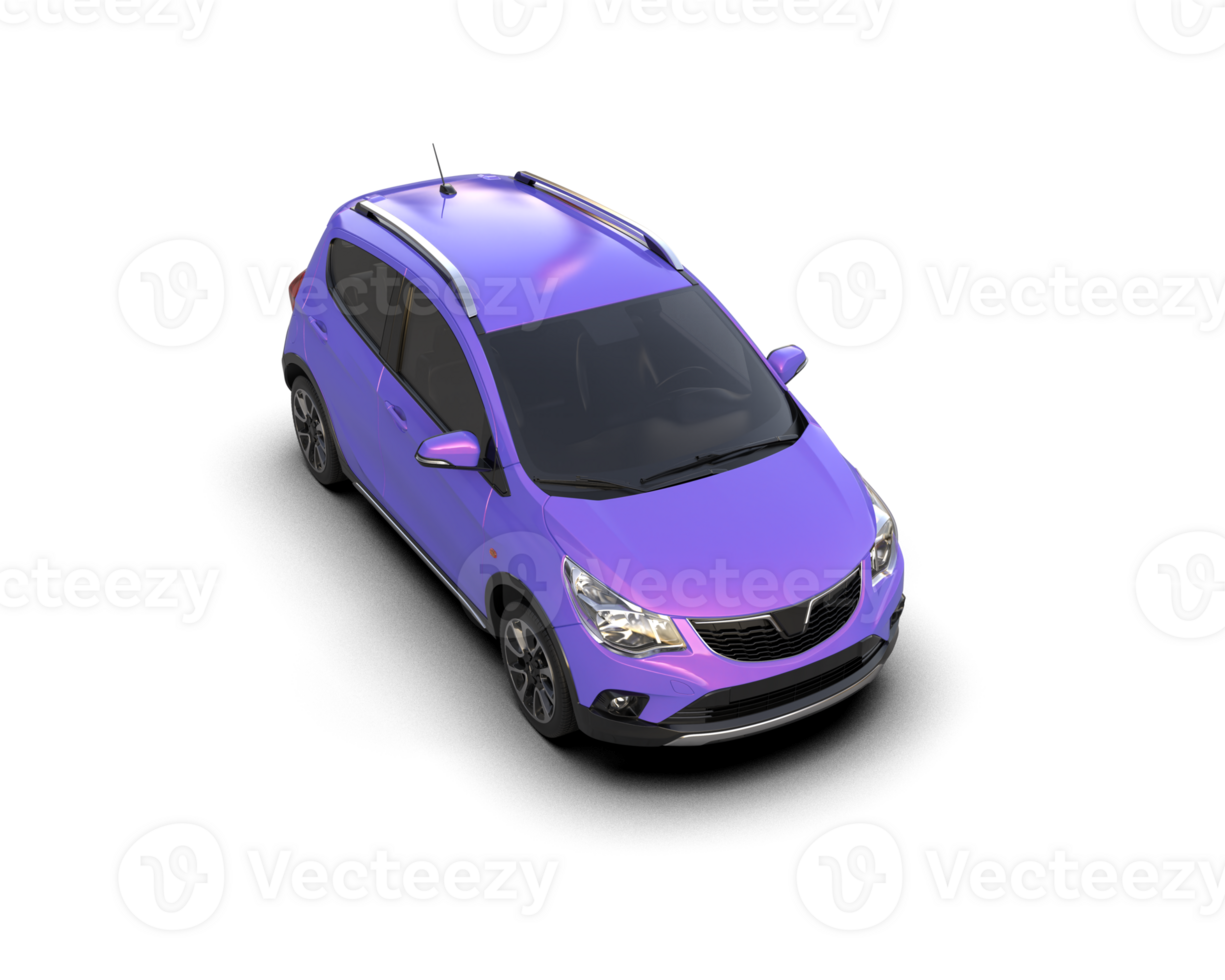 Modern car isolated on background. 3d rendering - illustration png