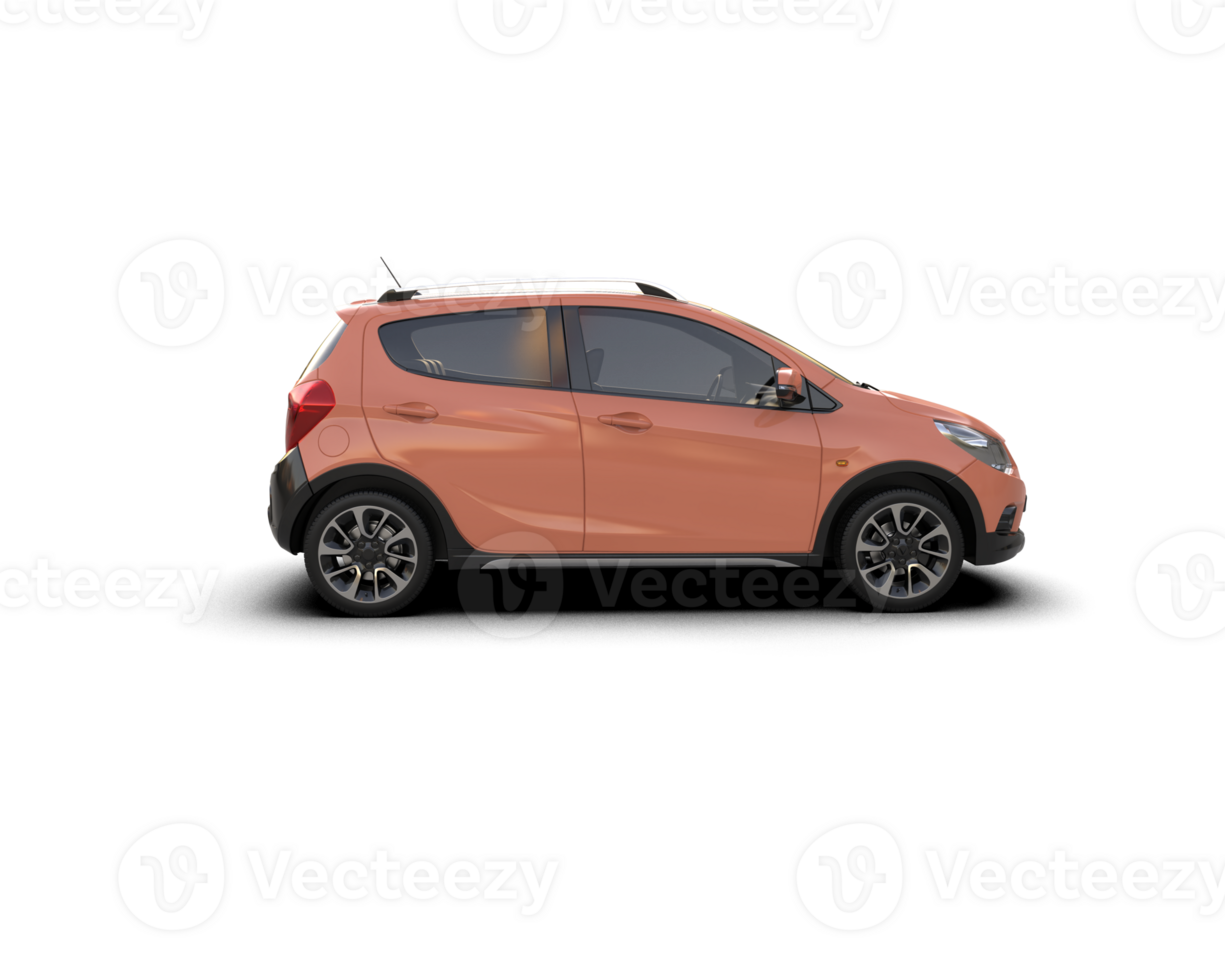Modern car isolated on background. 3d rendering - illustration png