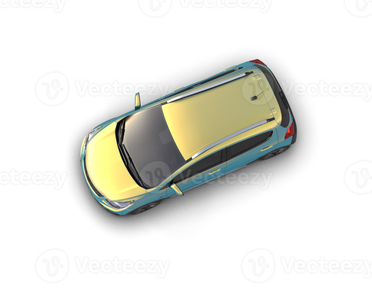 Modern car isolated on background. 3d rendering - illustration png