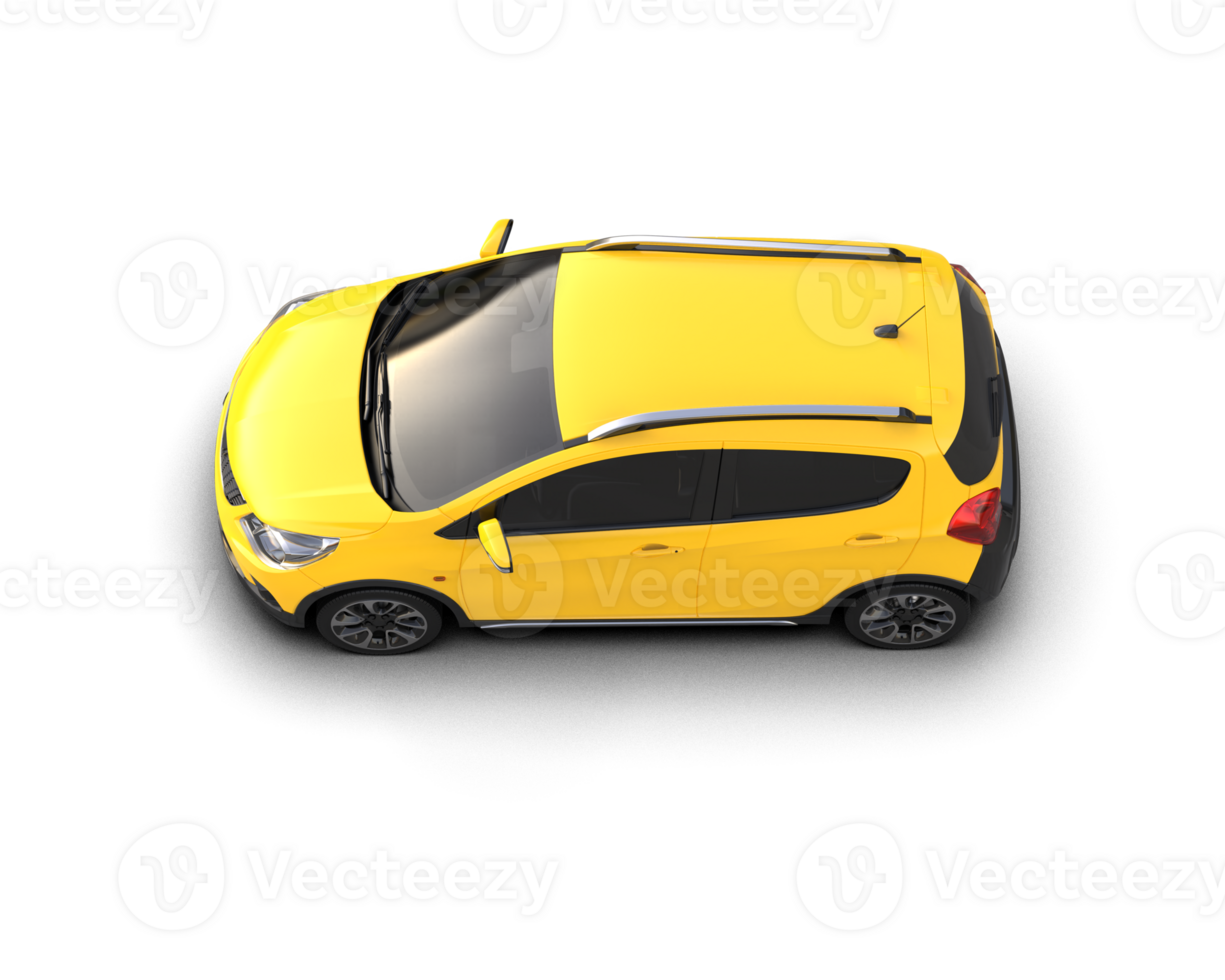 Modern car isolated on background. 3d rendering - illustration png