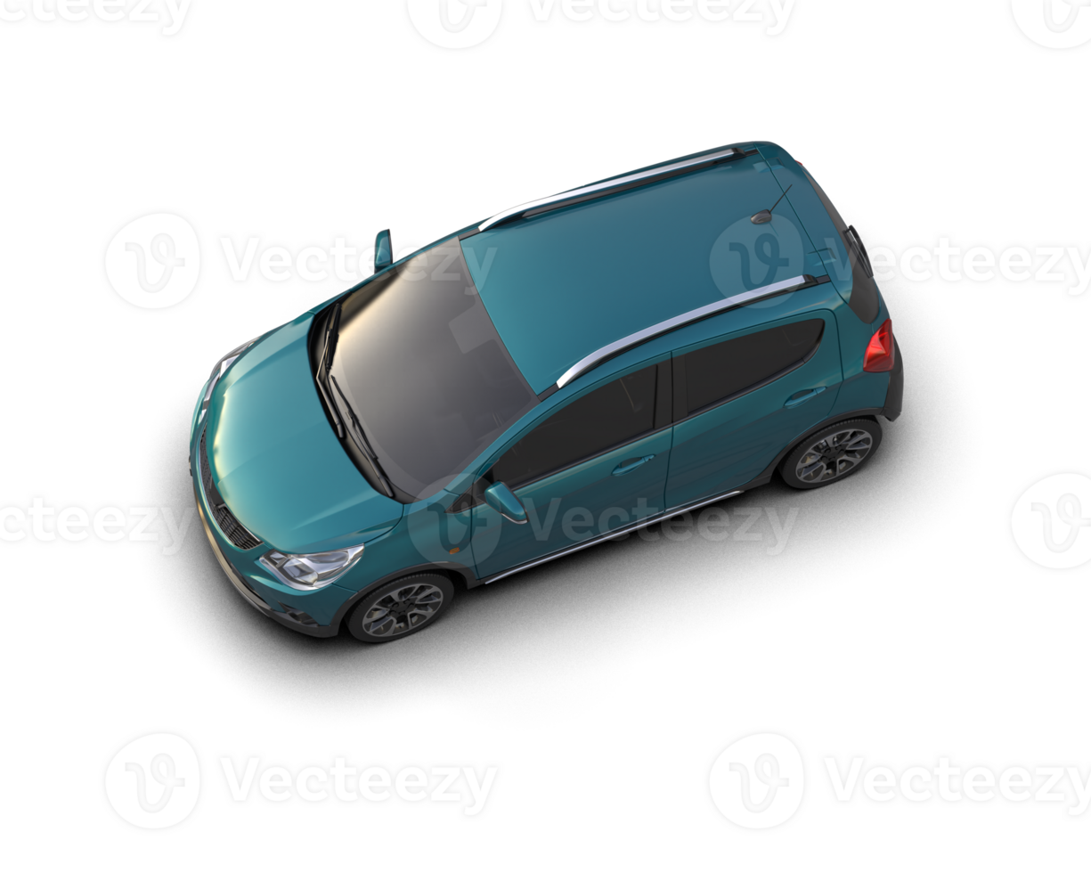 Modern car isolated on background. 3d rendering - illustration png