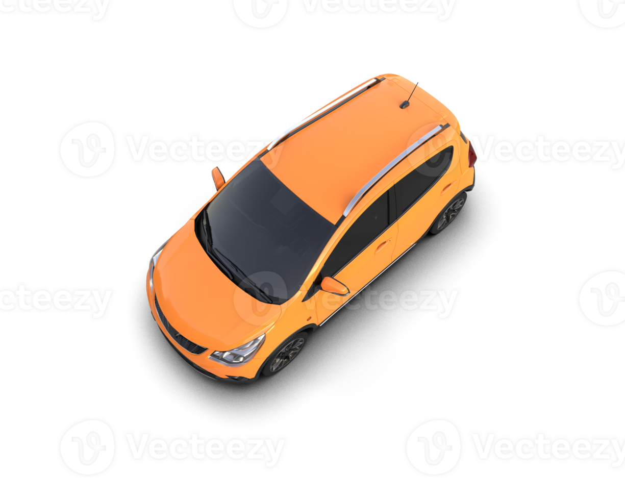 Modern car isolated on background. 3d rendering - illustration png