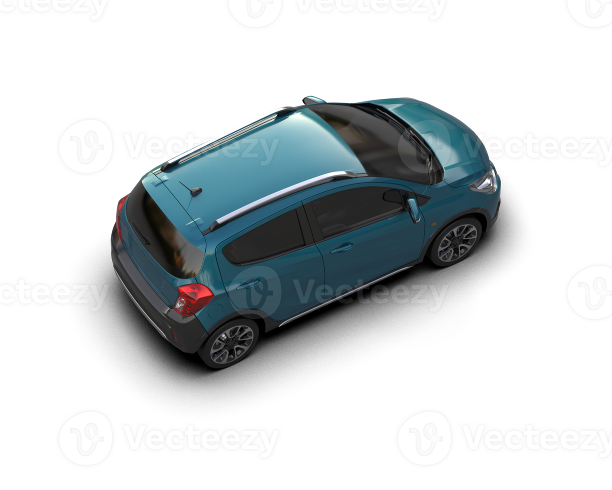 Modern car isolated on background. 3d rendering - illustration png