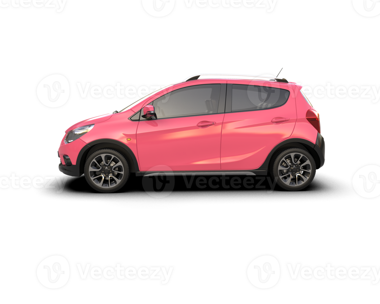 Modern car isolated on background. 3d rendering - illustration png