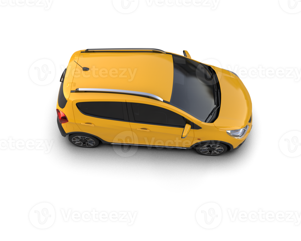 Modern car isolated on background. 3d rendering - illustration png