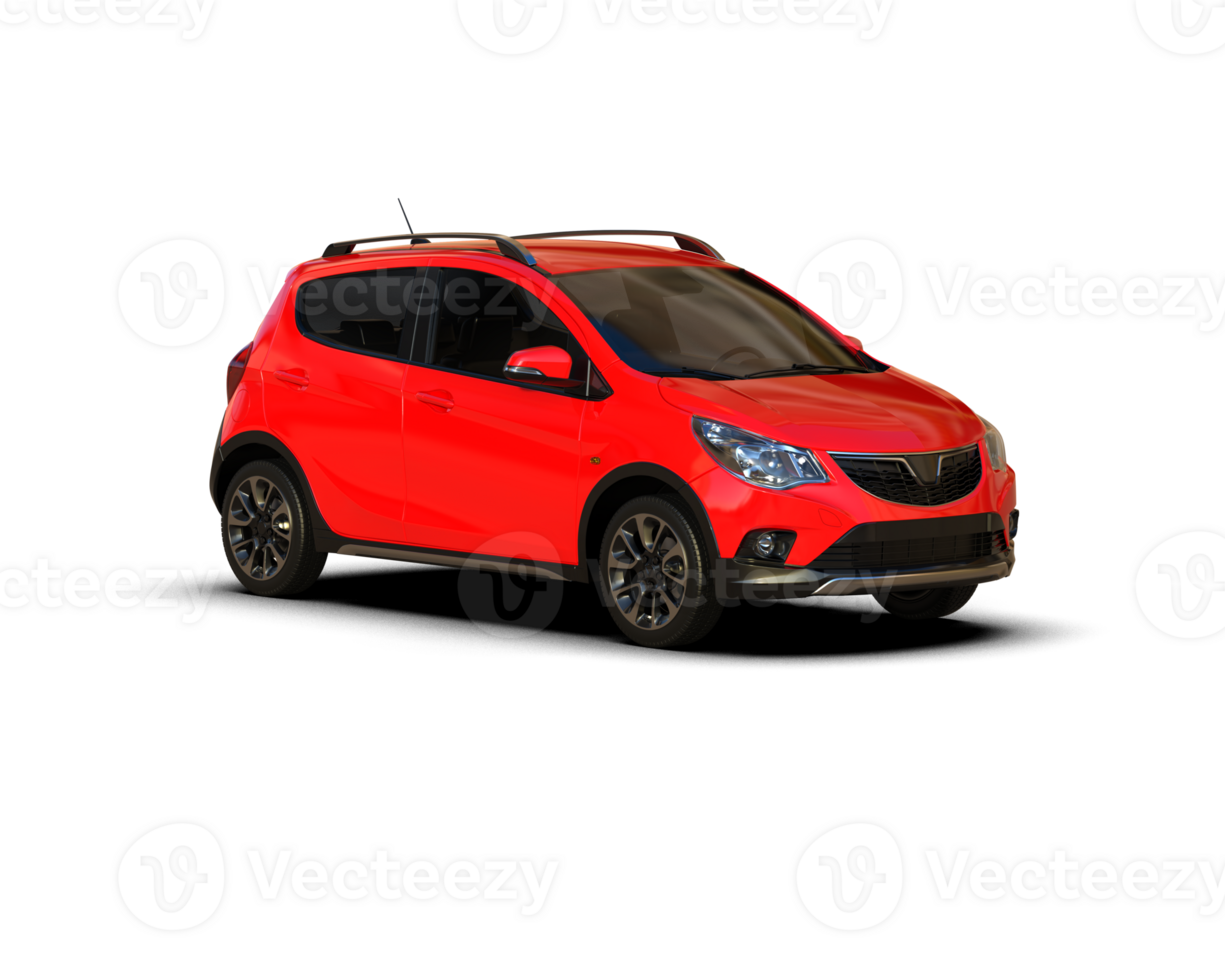 Modern car isolated on background. 3d rendering - illustration png