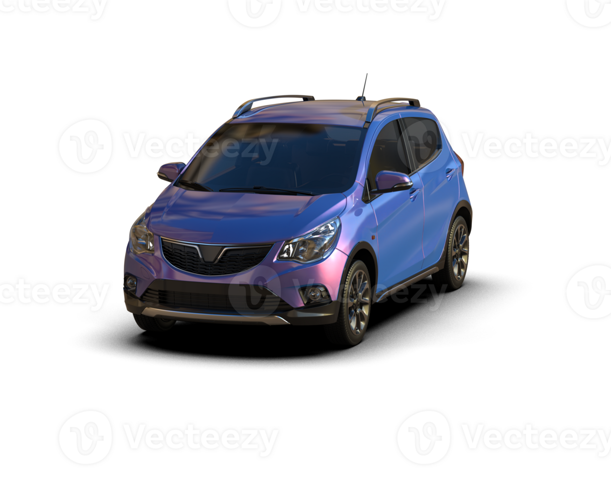 Modern car isolated on background. 3d rendering - illustration png