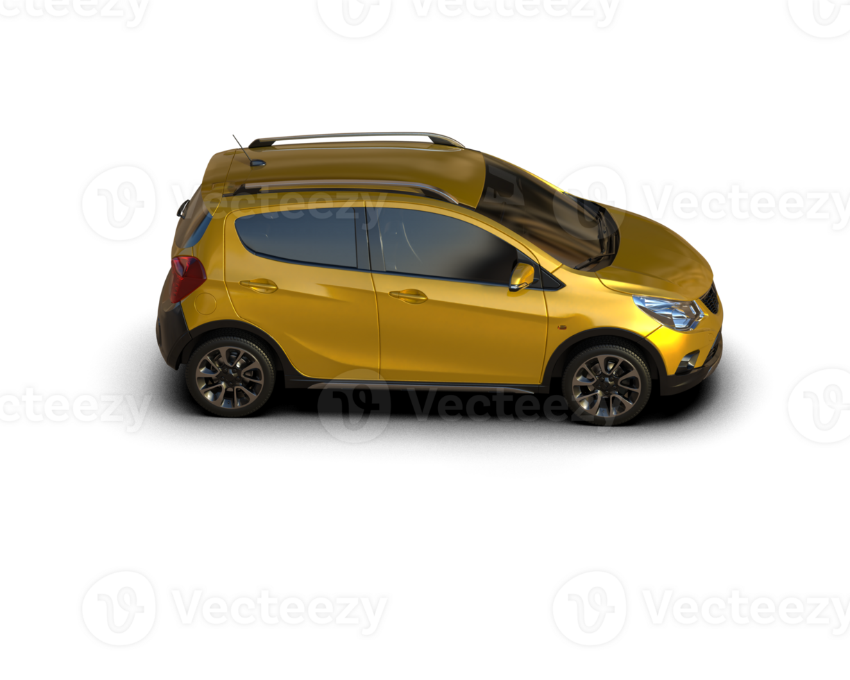 Modern car isolated on background. 3d rendering - illustration png