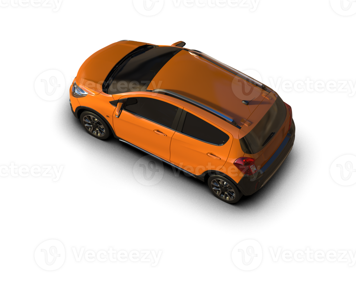 Modern car isolated on background. 3d rendering - illustration png