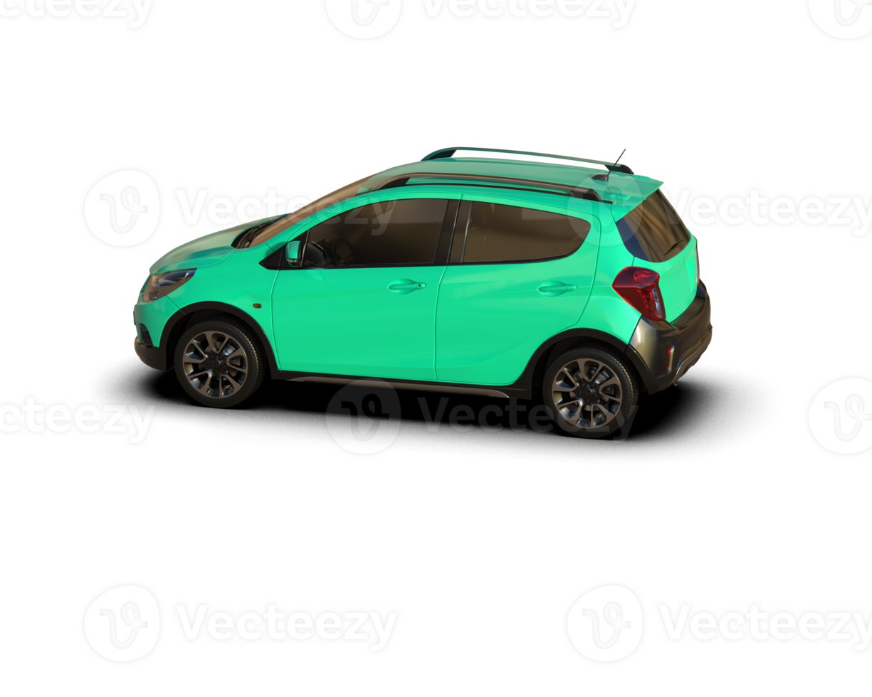 Modern car isolated on background. 3d rendering - illustration png