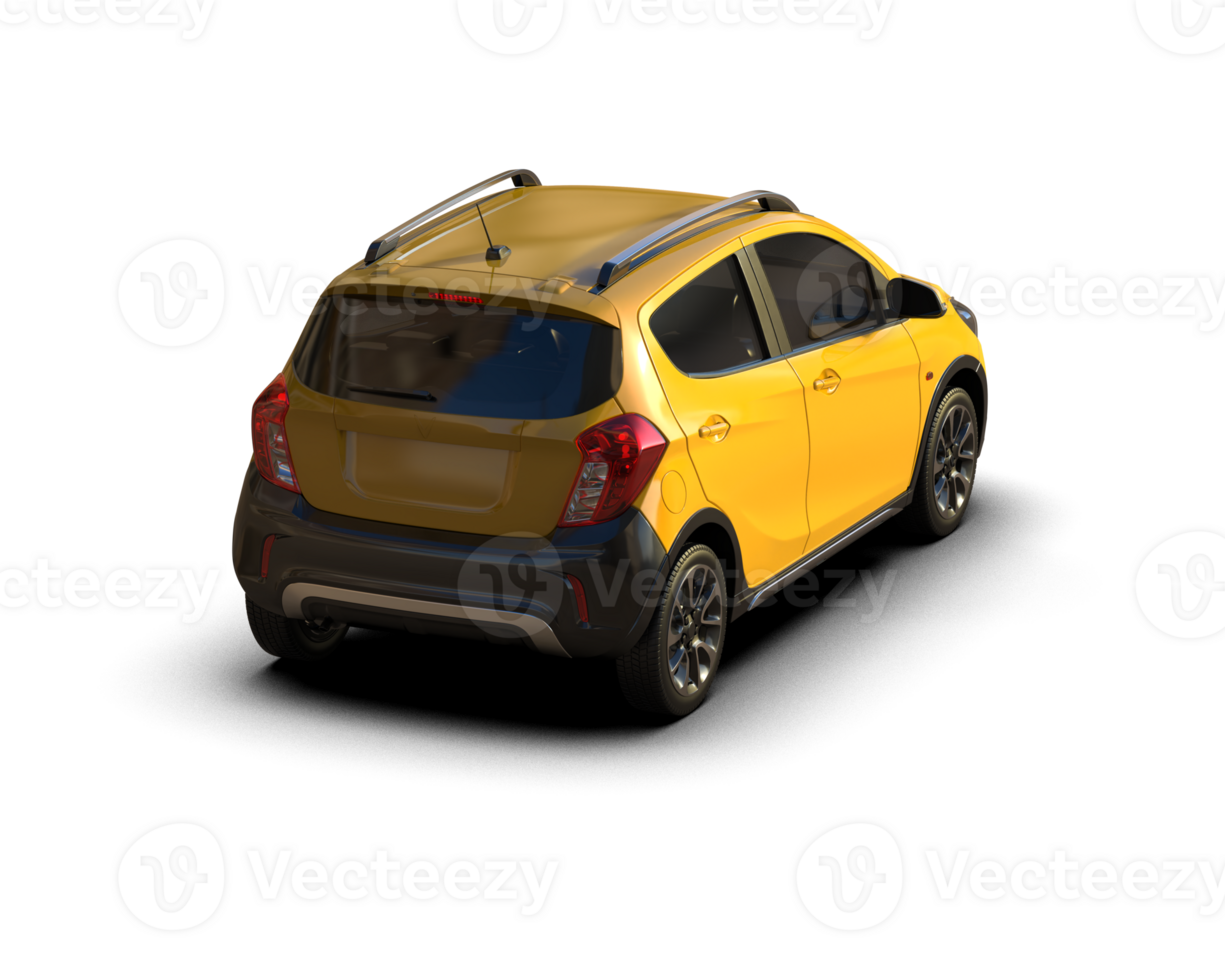 Modern car isolated on background. 3d rendering - illustration png