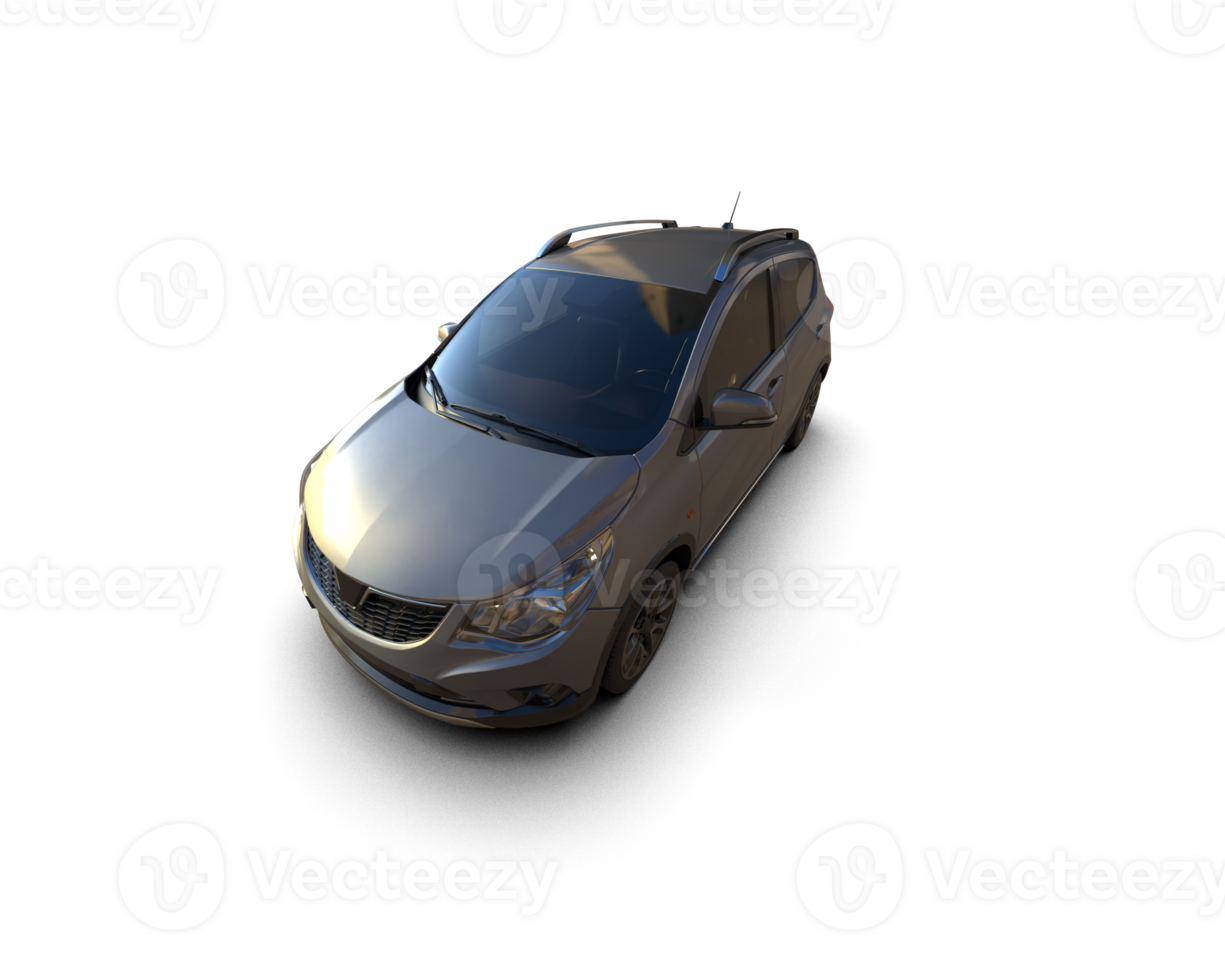 Modern car isolated on background. 3d rendering - illustration png